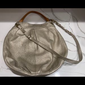 J.Crew Purse, Leather, Color Gold